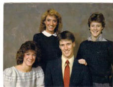 Judith, Jane standing, Mary Pat, Matthew seated
