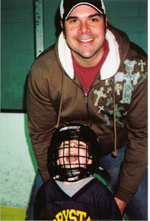 Jake and Dad on the ice