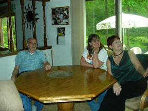 Ken, Sue, Glo at Allan's Barbeque for Roger