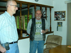 Ken and Mike at Allan's Barbeque for Roger