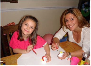 Autumn and Mom Decorating