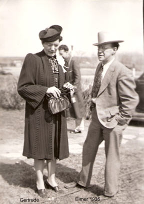 Gertrude and Elmer about 1935 . Pic from Lynelle Eck