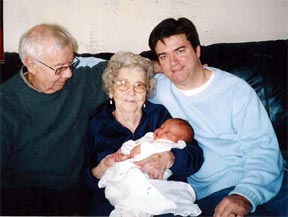 Jack,Irene holding Sean, and Patrick McGaughey