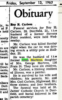 Obit Stevens Point Gazette
